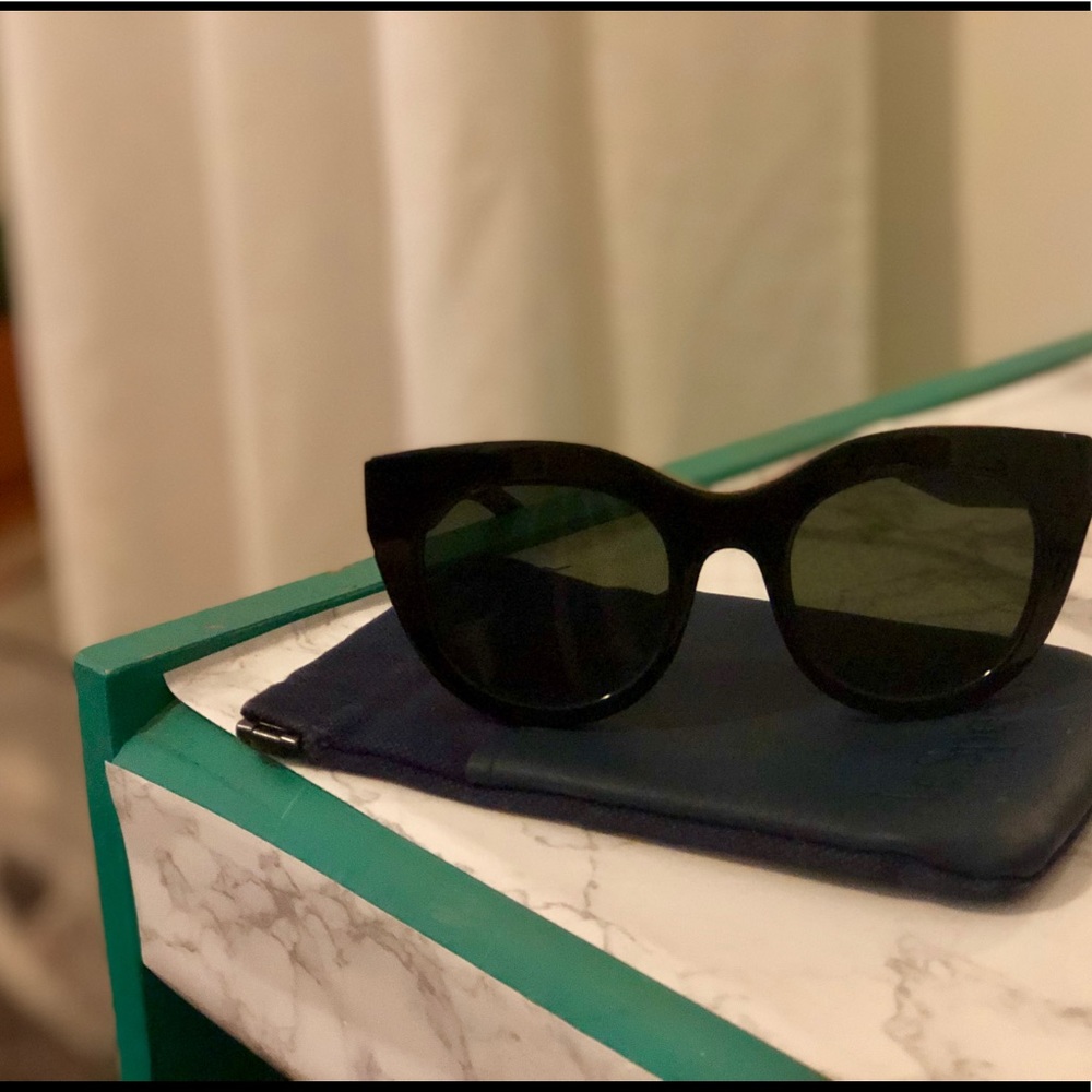 Le specs black cat eye sunglasses